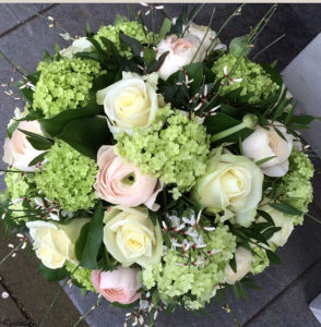 Wit & groen rond stuk